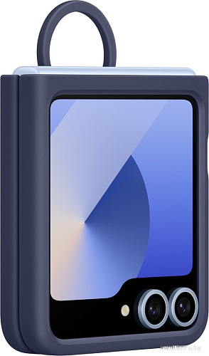 Чехол для телефона Samsung Silicone Case Galaxy Z Flip6 (темно-синий)