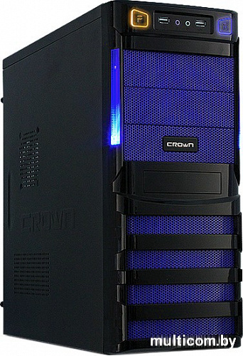 Корпус CrownMicro CMC-SM162 (черный/красный) 450W