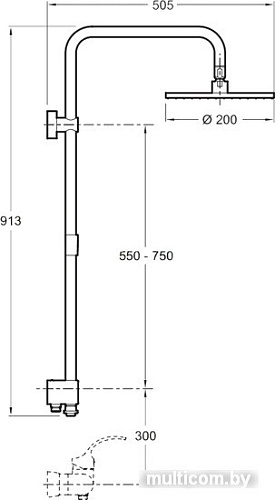 Душевая система Jacob Delafon EO E11715-CP