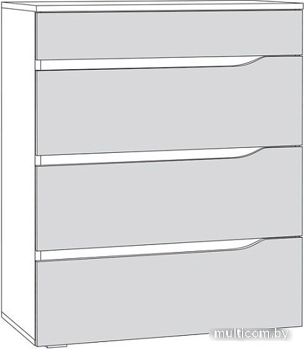 Комод Mobi Муссон 13.97 (белый шагрень/дуб эндгрейн элегантный)
