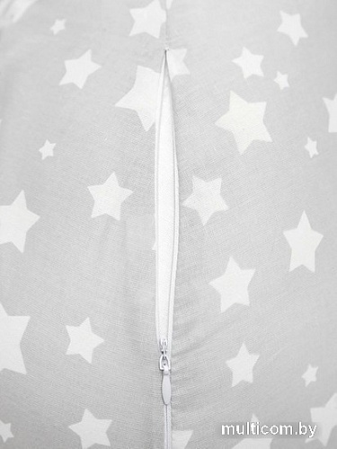 Подушка для беременных Amarobaby Звездочка AMARO-4001-ZvS (серый)