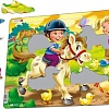Пазл Larsen Дети на ферме. Пони BM8