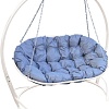 Подвесной диван M-Group Мамасан 12120109 (белый/серая подушка)