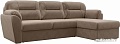 Угловой диван Лига диванов Бостон 100536 (коричневый)