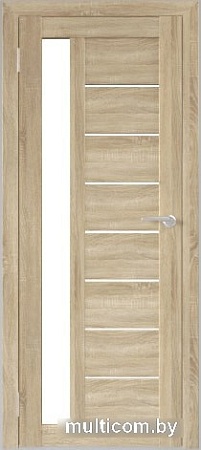 Межкомнатная дверь Юни Бона 04 70x200 (дуб сонома/матовое стекло)