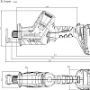 Сабельная пила Metabo SSE 18 LTX BL Compact 602366500 (с 2-мя АКБ, кейс)