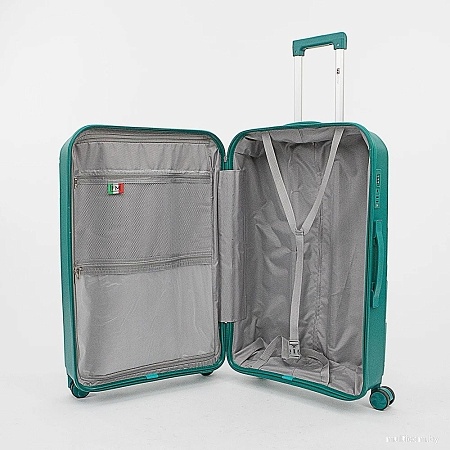 Чемодан-спиннер Francesco Molinary 344-003/3-28BIR (бирюзовый)