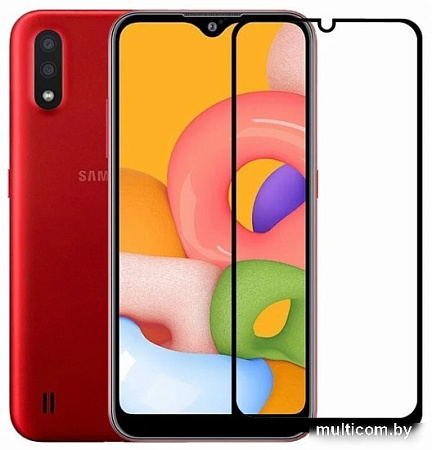 Защитное стекло Case 111D для Galaxy A01 (черный)