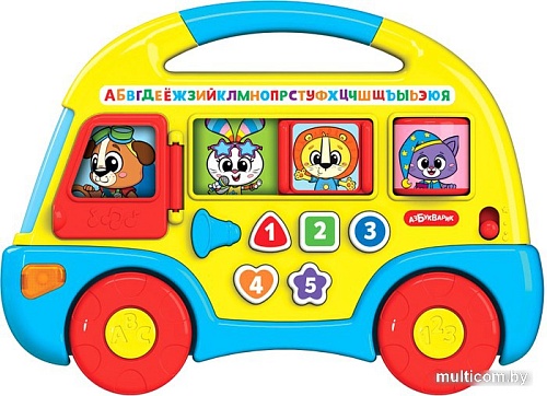 Развивающая игрушка Азбукварик Автобус Первые знания 2808A