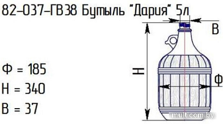 Графин NiNaGlass Дария 374398