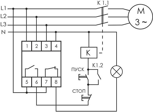 Реле контроля фаз Евроавтоматика F&F CZF-BR EA04.001.003