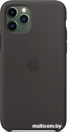 Чехол Apple Silicone Case для iPhone 11 Pro (черный)