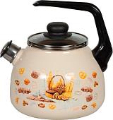 Чайник со свистком СтальЭмаль Хлеб 4с209я