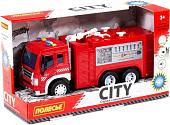 Игрушечный транспорт Полесье Сити автомобиль-пожарный инерционный 86396 (красный)