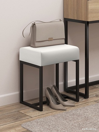 Пуфик Mio Tesoro Юнта (экокожа/белый)