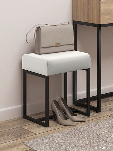 Пуфик Mio Tesoro Юнта (экокожа/белый)