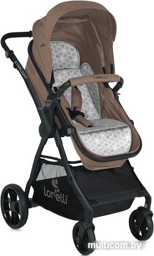 Универсальная коляска Lorelli Starlight 2018 (3 в 1, beige)