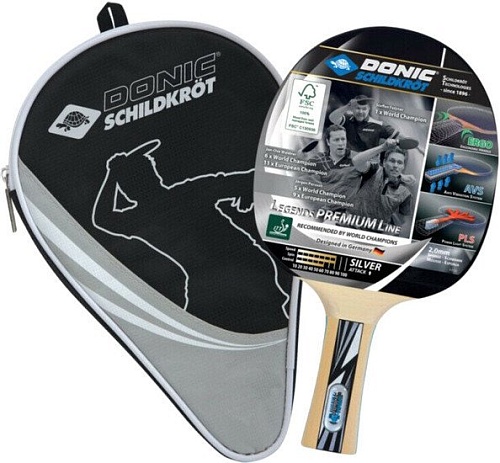 Ракетка для настольного тенниса Donic-Schildkrot Legends 754430 (серебристый)