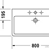 Умывальник Duravit Vero 80x47 [0454800000]