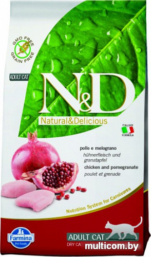 Корм для кошек Farmina N&D Cat Chicken & Pomegranate Adult 10 кг