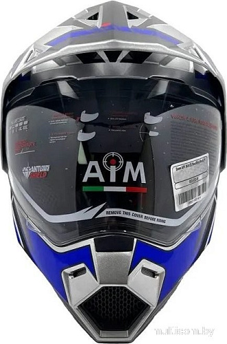 Мотошлем AIM JK802S 802-012-XS (XS, синий/серый/черный)