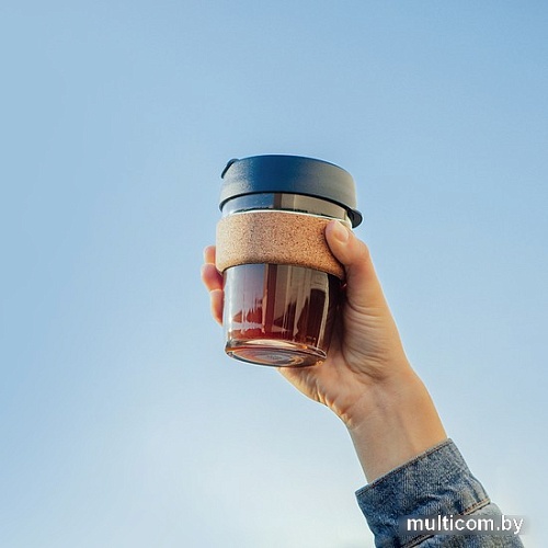 Многоразовый стакан KeepCup Brew Cork M Black 340мл (серый)