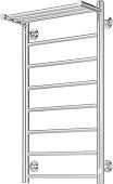 Полотенцесушитель Олимп Лесенка прямая 40x80 (с полкой)