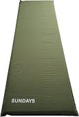 Самонадувающийся коврик Sundays ZC-SIM001-1 (5 см, темно-зеленый)