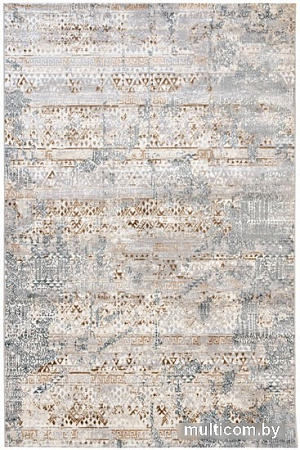 Ковер для жилой комнаты Radjab Carpet Бьянка прямоугольник D057A 7615RK-b 2x2.9 (cream shirink/blue fdy)