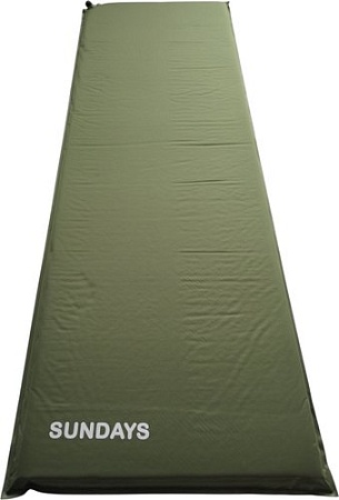 Самонадувающийся коврик Sundays ZC-SIM001-1 (5 см, темно-зеленый)