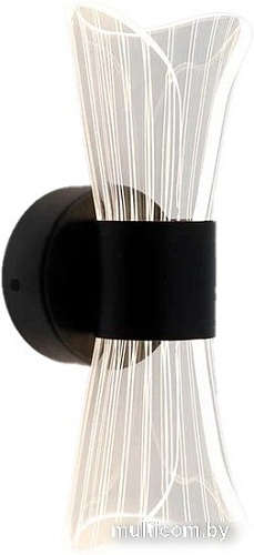 Бра Estares Dio 12W 2Y-ON/OFF-230x80x85-BLACK/CLEAR-220-IP20