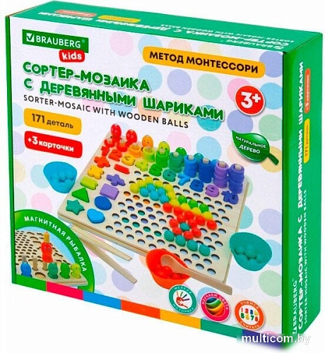 Сортер BRAUBERG Монтессори 665248