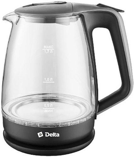 Электрочайник Delta DL-1331 (черный/серый)