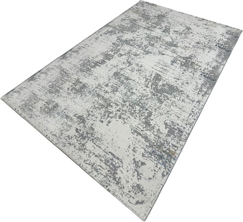 Ковер для жилой комнаты Radjab Carpet Амальфи Прямоугольник A5712A 13675 (0.8x1.5, Cream/L.Grey)