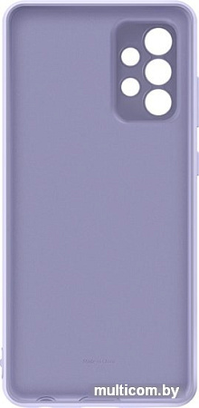 Чехол Samsung Silicone Cover для Samsung Galaxy A72 (фиолетовый)