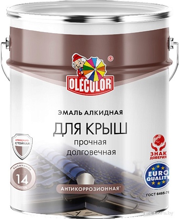 Olecolor Алкидная для крыш 5 кг (синий)
