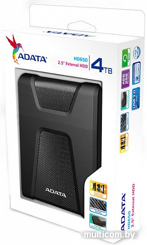 Внешний жесткий диск A-Data HD650 4TB (черный)