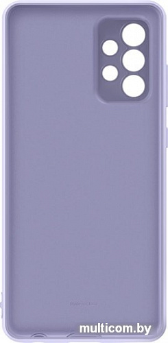 Чехол Samsung Silicone Cover для Samsung Galaxy A72 (фиолетовый)