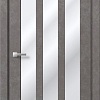 Межкомнатная дверь MDF-Techno Dominika Loft 403 40x200 (бетон серый/лакобель белый)