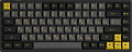 Клавиатура Akko 3084B Plus Black & Gold (Akko Cream Yellow V3)