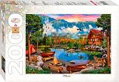 Пазл Step Puzzle Коттедж на берегу озера