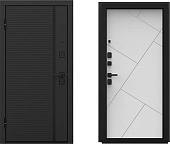 Металлическая дверь Guard Line графит/шагрень белая (96x205, левая)