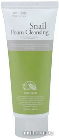 3W Clinic Пенка для умывания Snail Foam Cleansing 100 мл