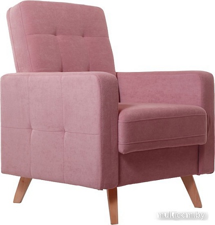 Интерьерное кресло Krones Тесей (велюр пыльной розы)