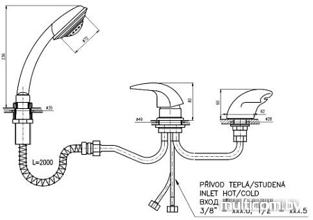 Смеситель Slezak RAV Mississippi MS070.5Y