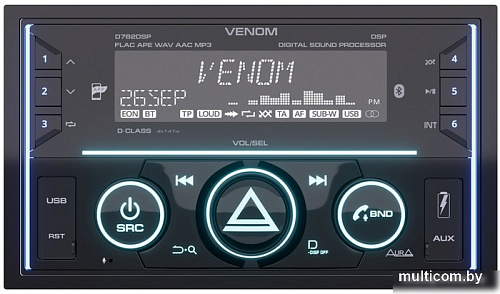 USB-магнитола Aura Venom-D762DSP