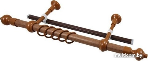 Карниз для штор Legrand Кантри + У-шина 48063506 (3.2 м, орех золотой)