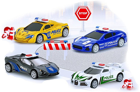 Игрушечный транспорт Qunxing Toys Спецтехника: Полицейская служба BQ600-7