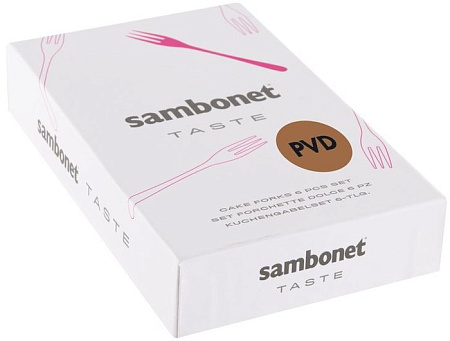 Набор десертных вилок Sambonet Taste Black 52553BA5