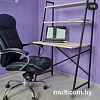Стол Home Loft СТк 1 ЛДСП со стеллажом (ясень шимо светлый/черный металл)